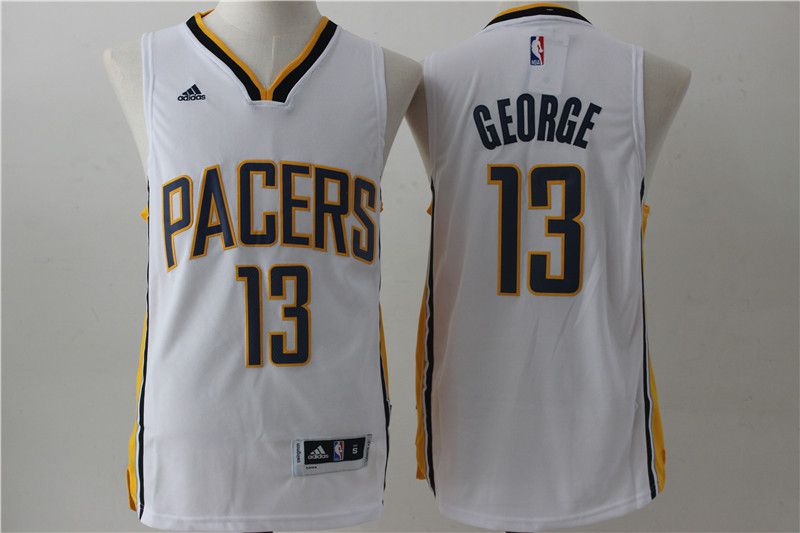Men Indiana Pacers #13 George White Adidas NBA Jersey